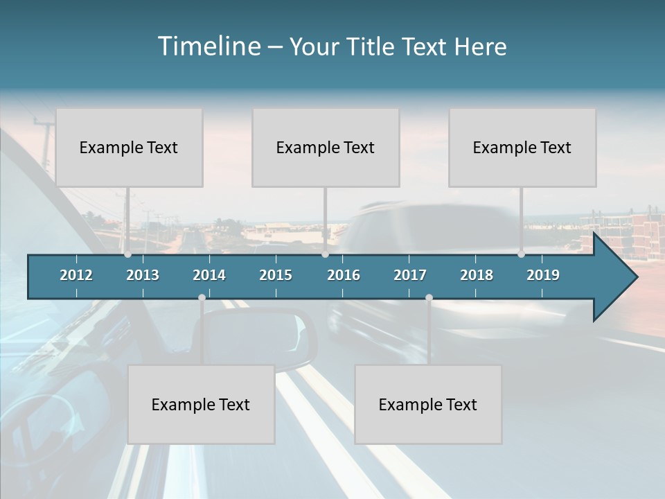 Race Traffic Way PowerPoint Template