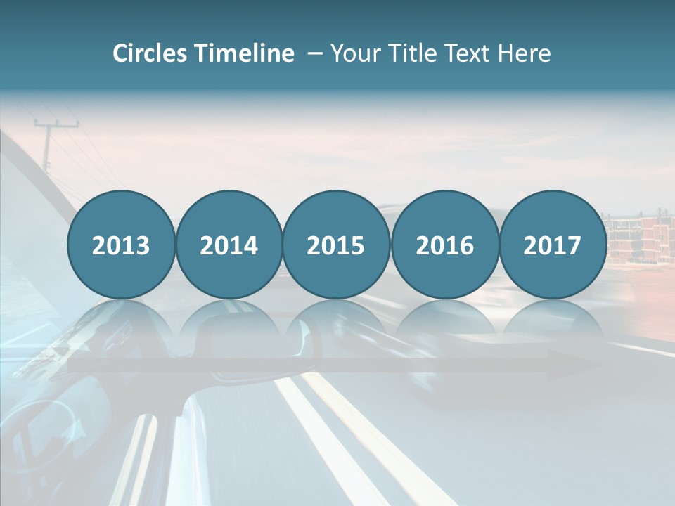 Race Traffic Way PowerPoint Template