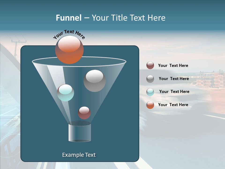 Race Traffic Way PowerPoint Template