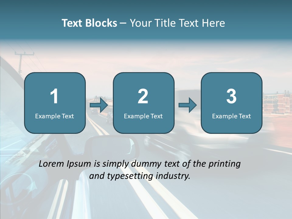 Race Traffic Way PowerPoint Template