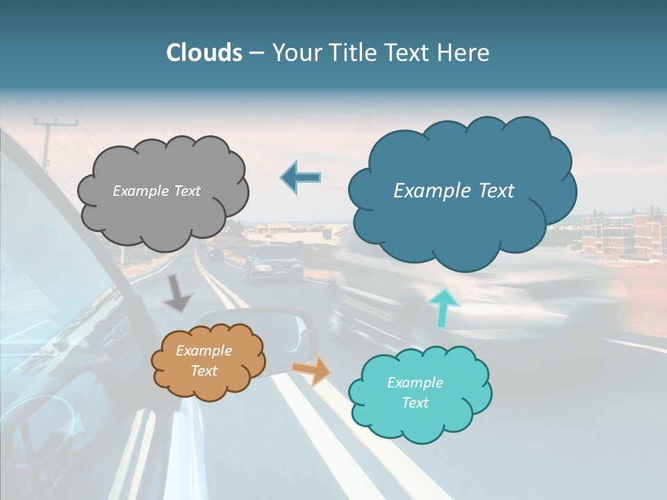 Race Traffic Way PowerPoint Template