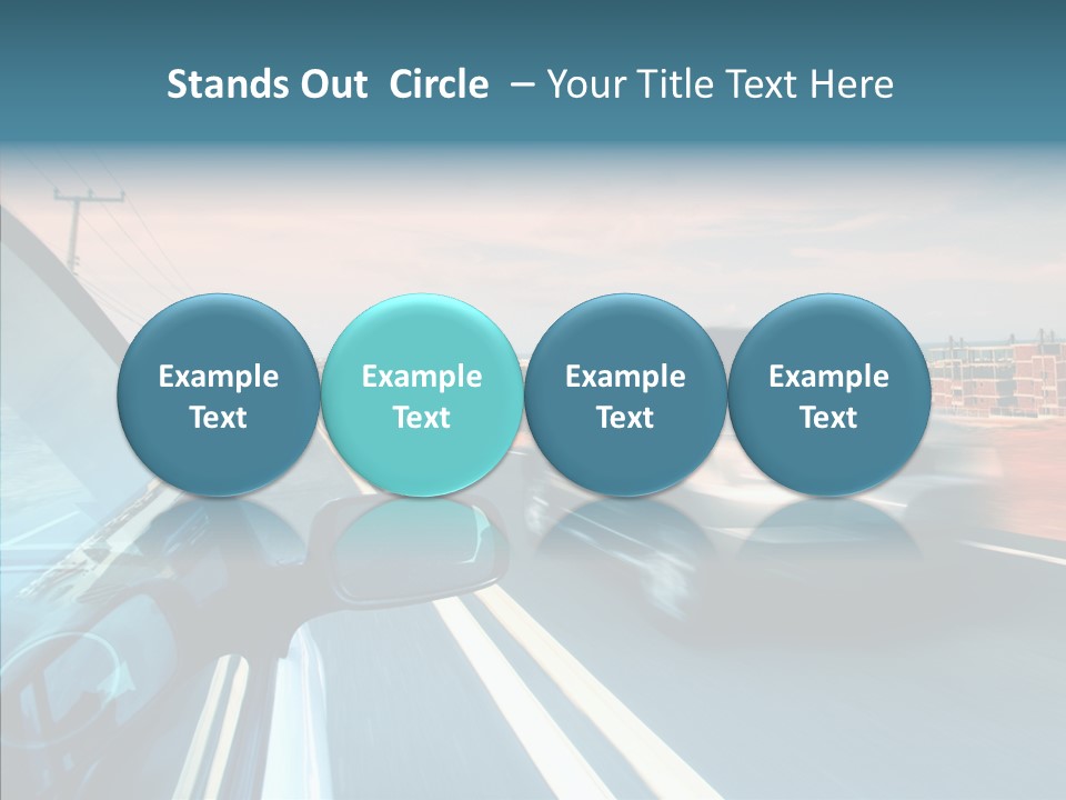 Race Traffic Way PowerPoint Template