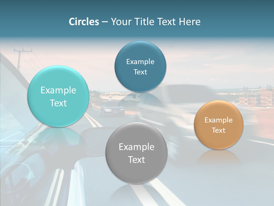 Race Traffic Way PowerPoint Template