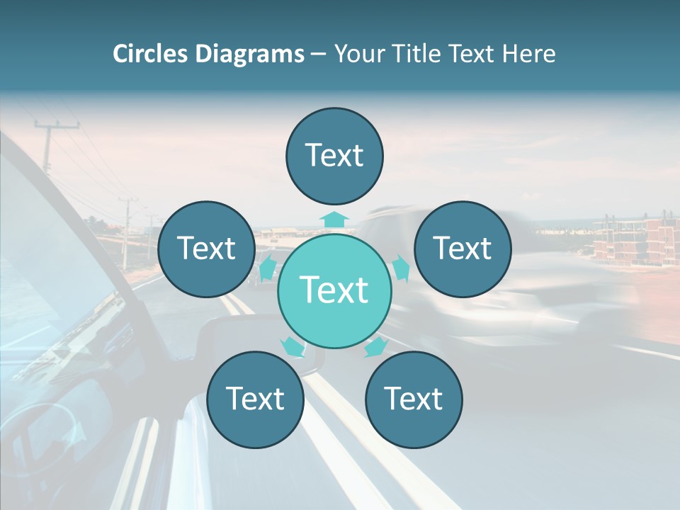 Race Traffic Way PowerPoint Template