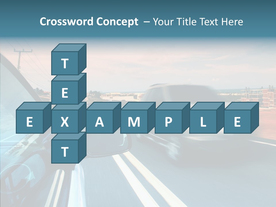 Race Traffic Way PowerPoint Template