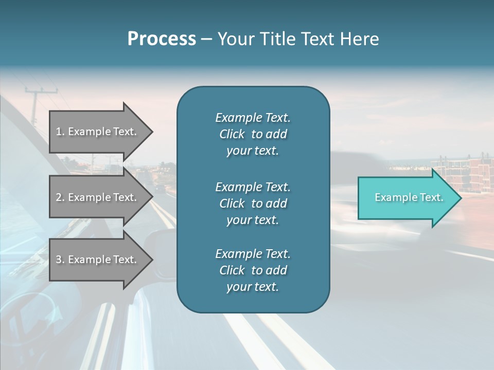 Race Traffic Way PowerPoint Template
