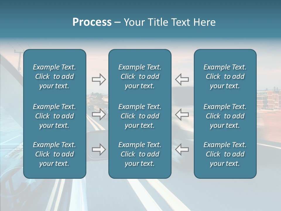 Race Traffic Way PowerPoint Template
