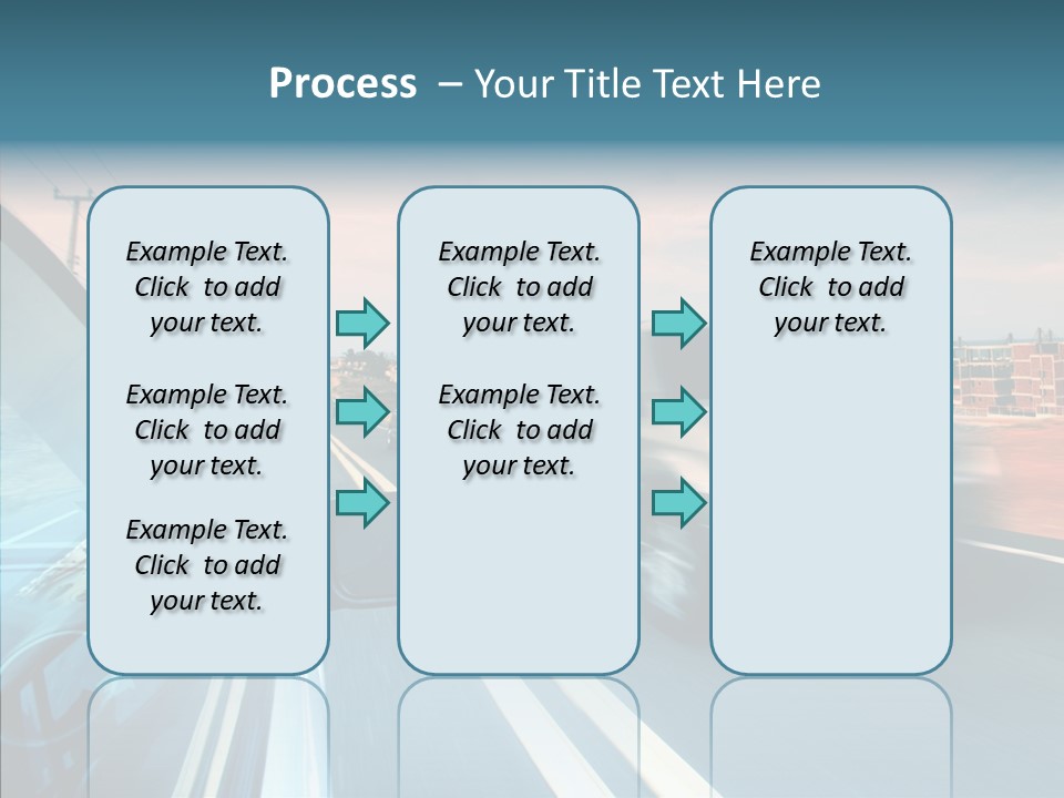 Race Traffic Way PowerPoint Template