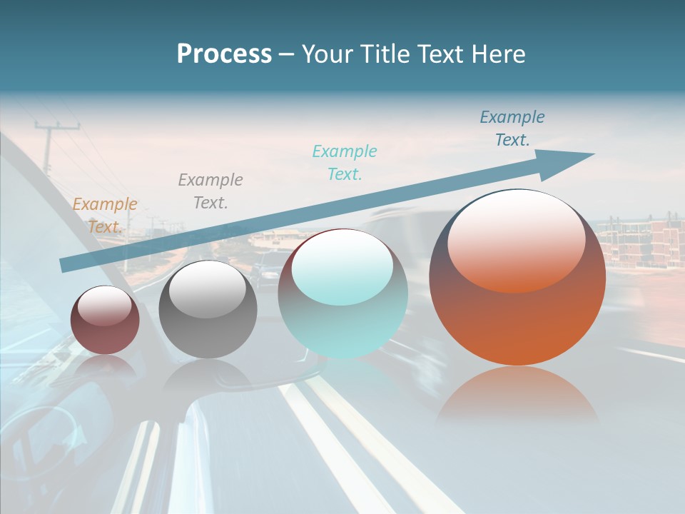 Race Traffic Way PowerPoint Template