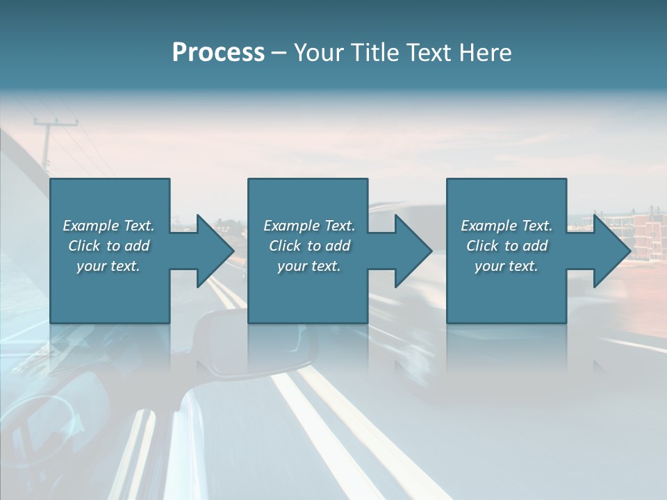 Race Traffic Way PowerPoint Template