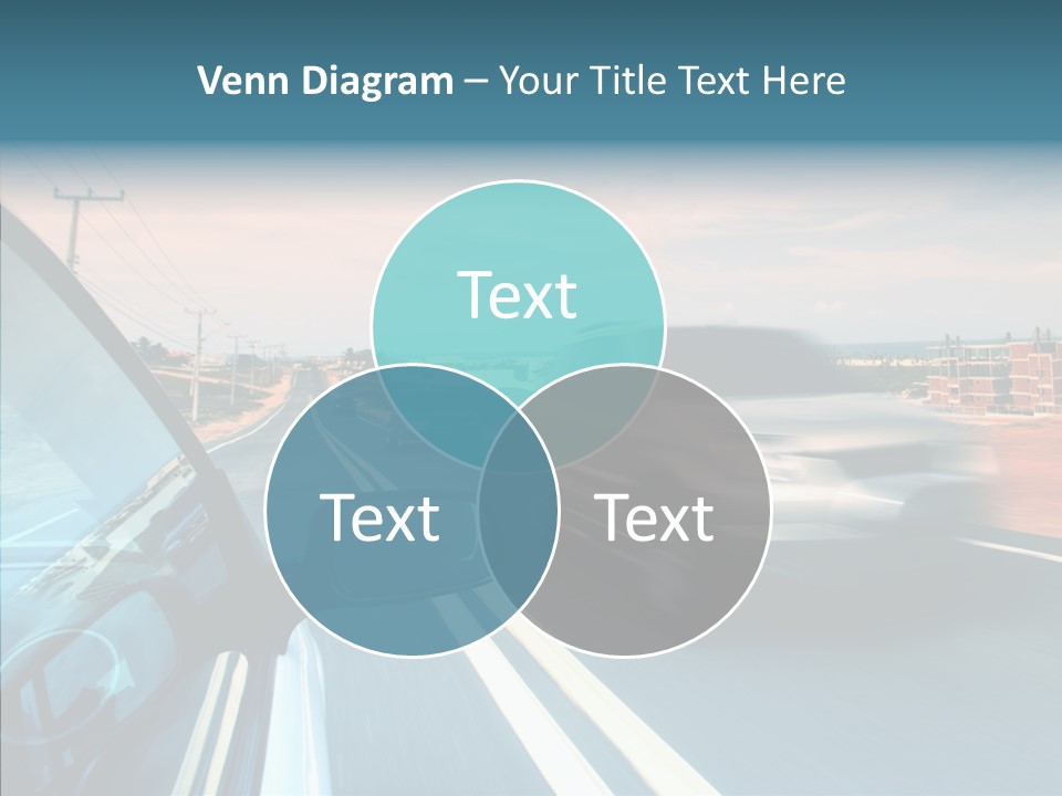 Race Traffic Way PowerPoint Template