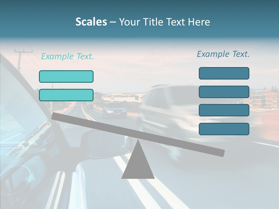 Race Traffic Way PowerPoint Template