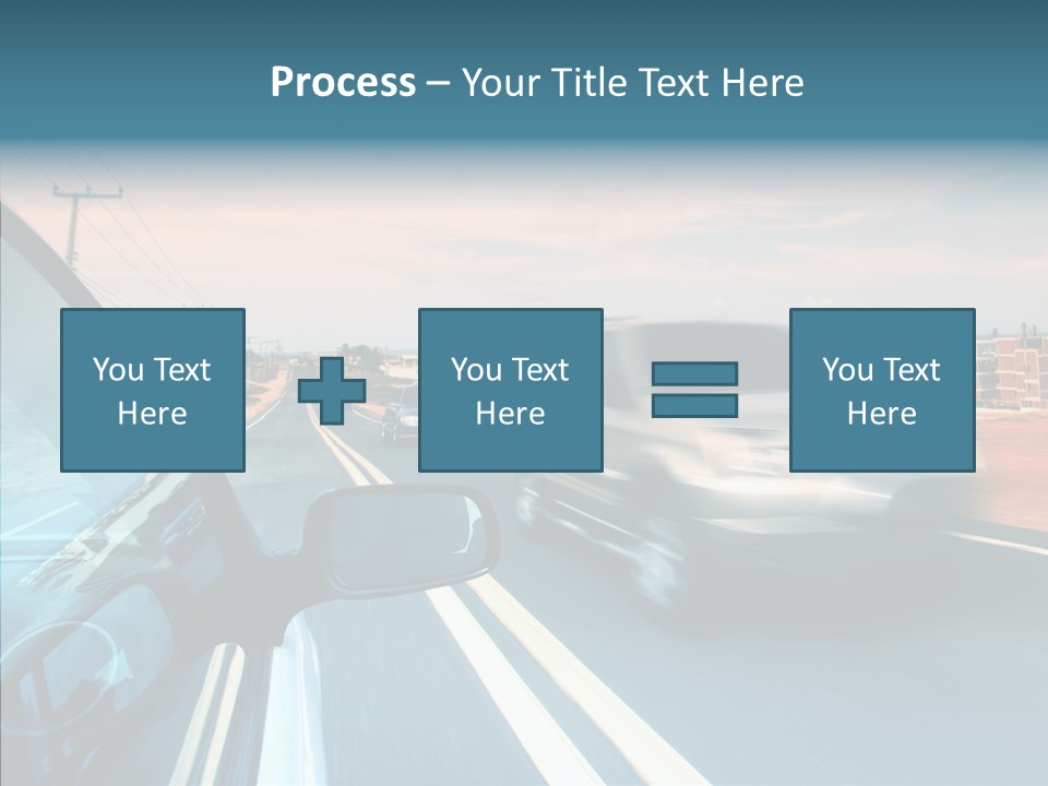Race Traffic Way PowerPoint Template