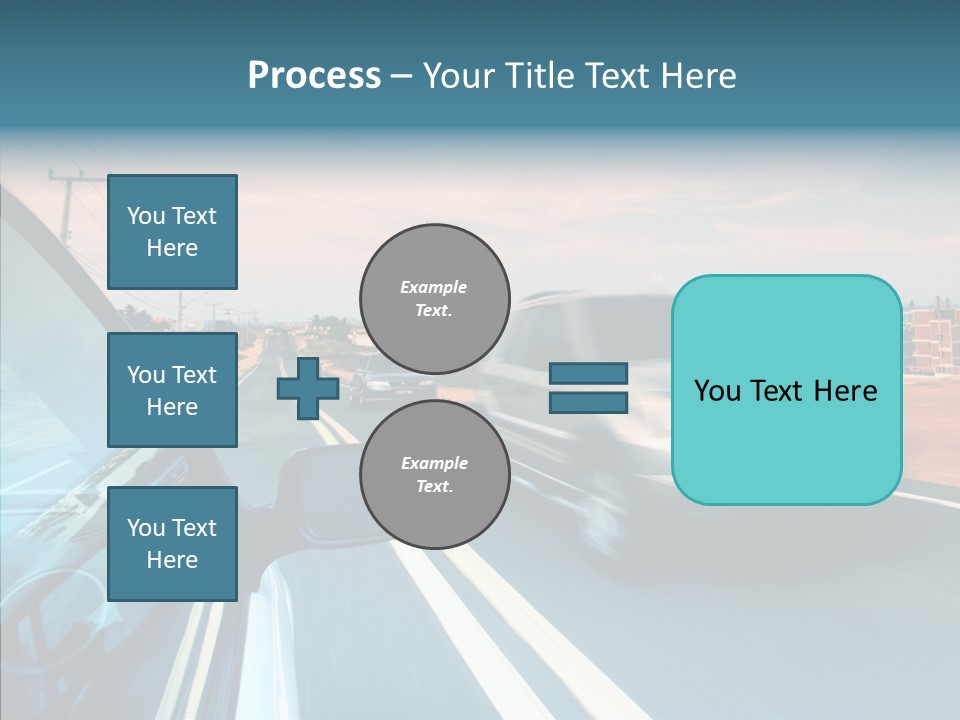Race Traffic Way PowerPoint Template