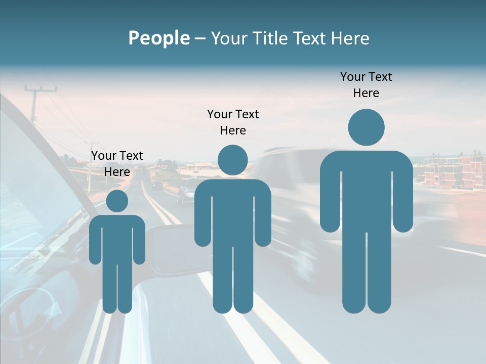 Race Traffic Way PowerPoint Template