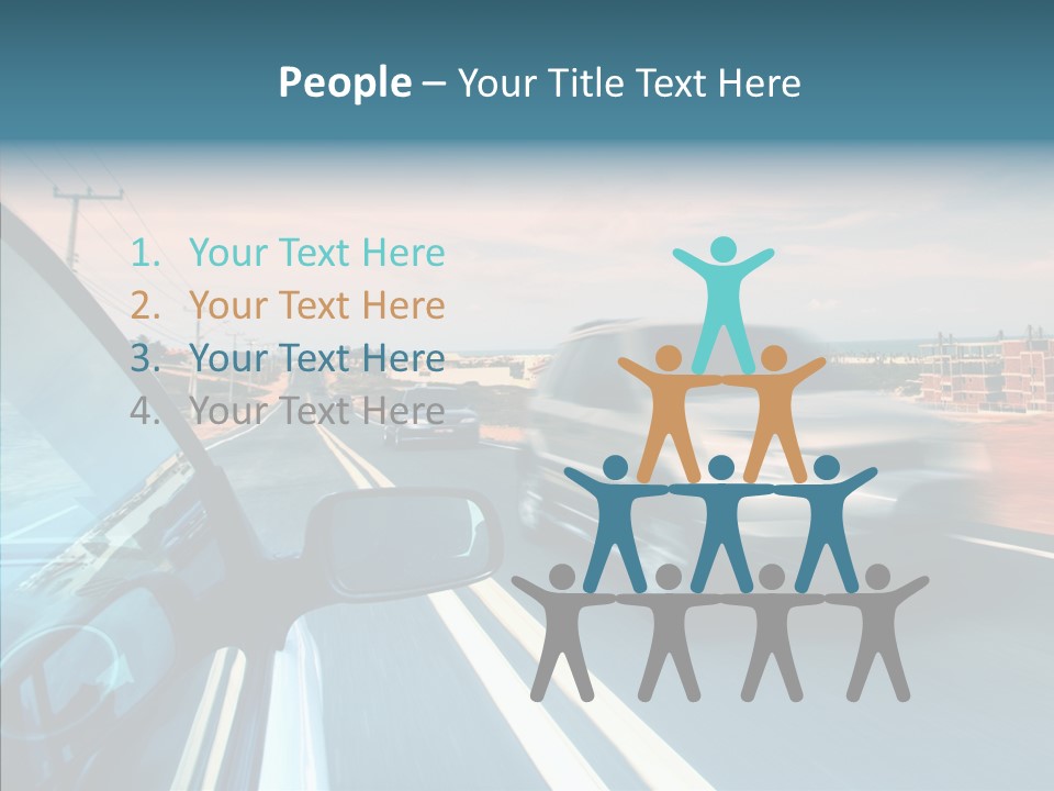 Race Traffic Way PowerPoint Template