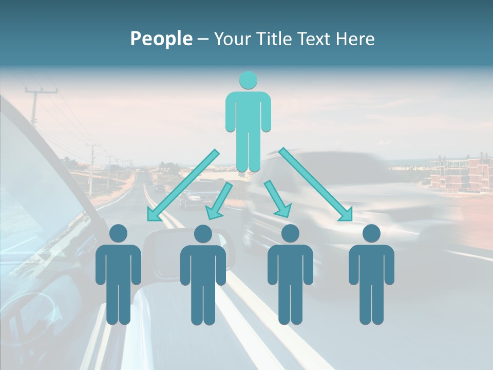 Race Traffic Way PowerPoint Template