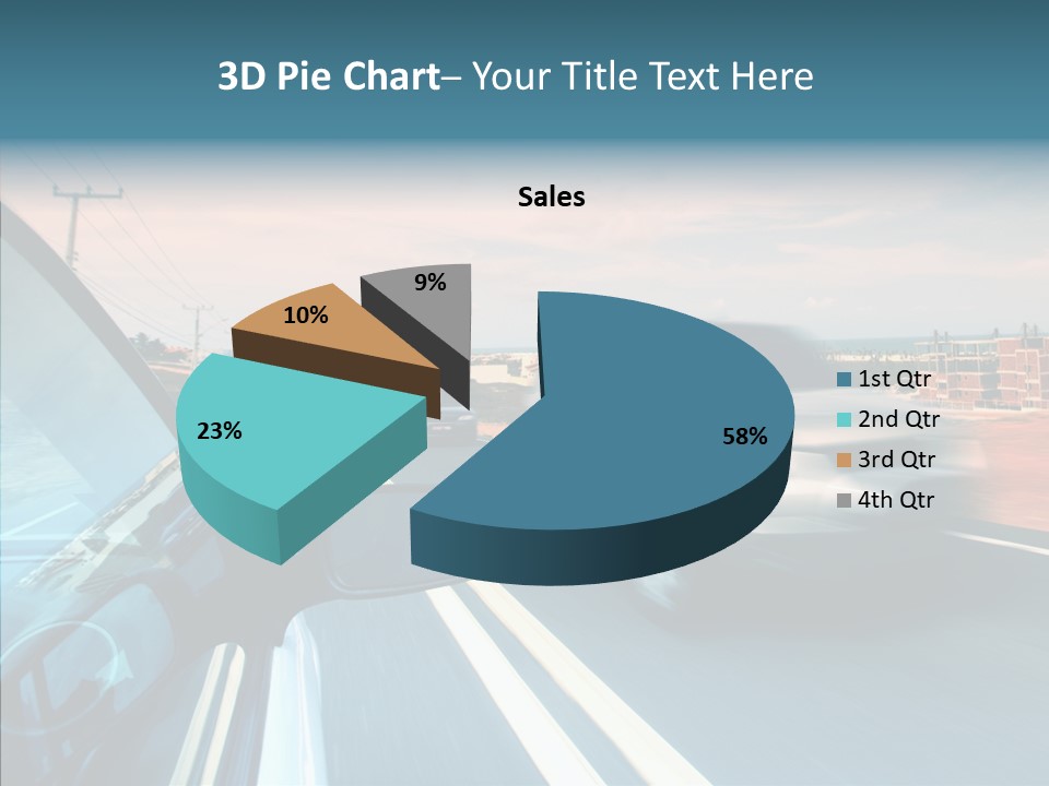 Race Traffic Way PowerPoint Template