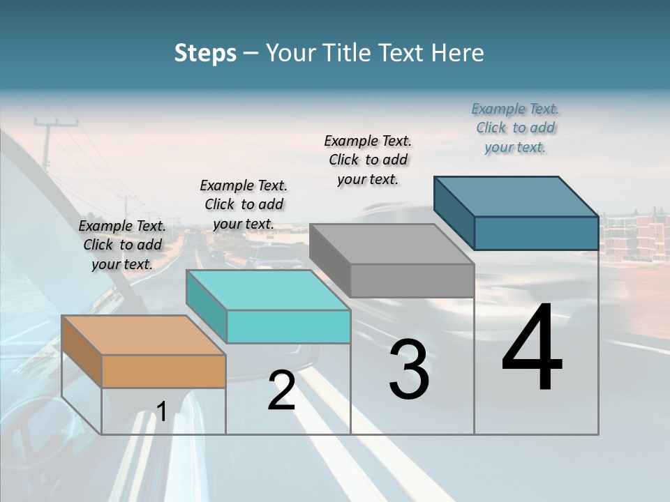 Race Traffic Way PowerPoint Template