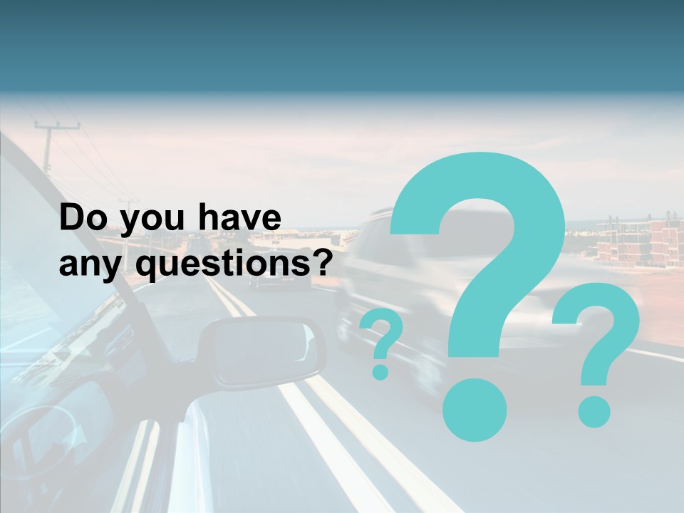 Race Traffic Way PowerPoint Template