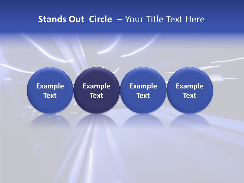Background Zoom Glow PowerPoint Template
