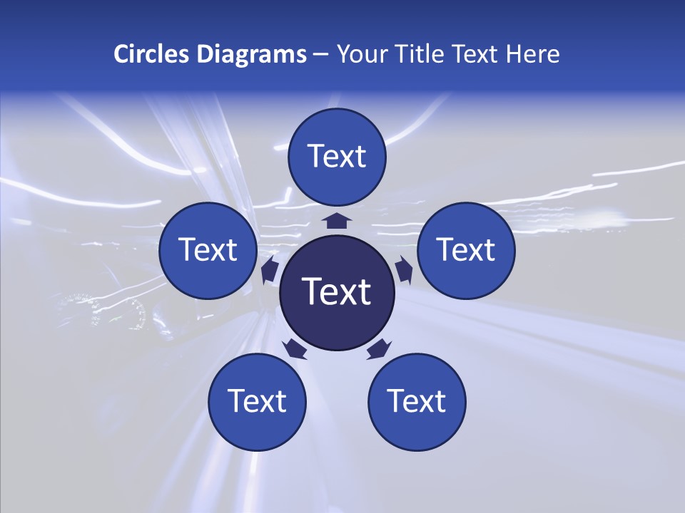 Background Zoom Glow PowerPoint Template