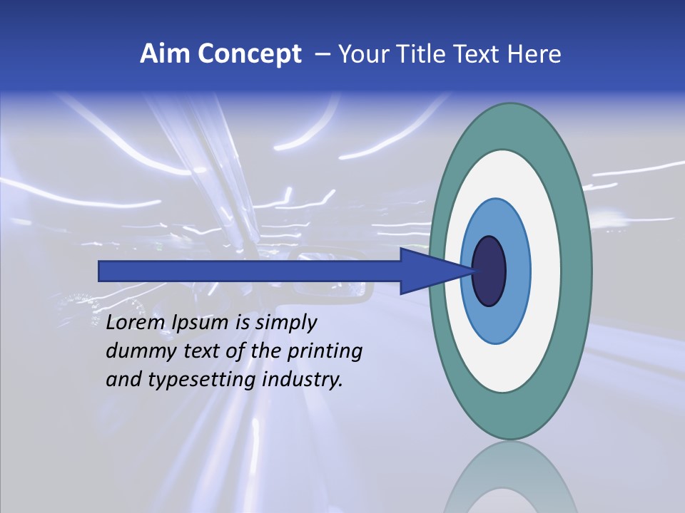 Background Zoom Glow PowerPoint Template