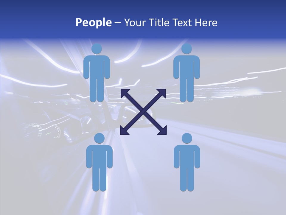 Background Zoom Glow PowerPoint Template