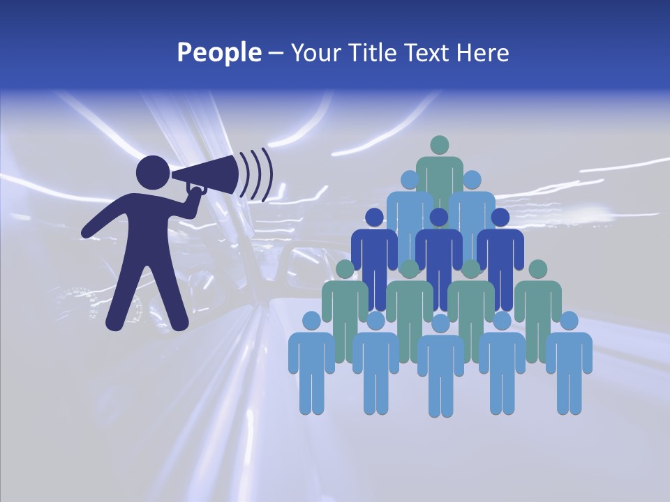 Background Zoom Glow PowerPoint Template