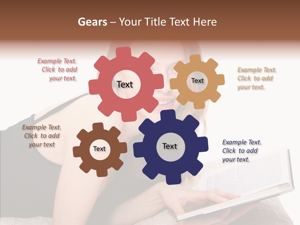 Girl Happy Home PowerPoint Template