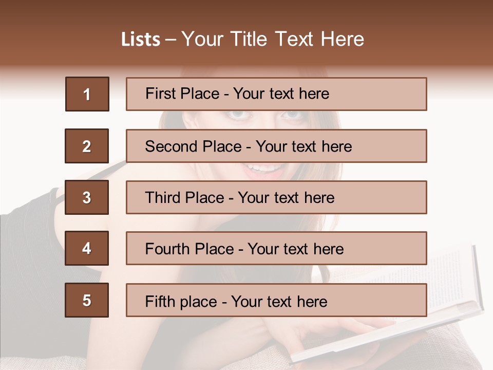Girl Happy Home PowerPoint Template