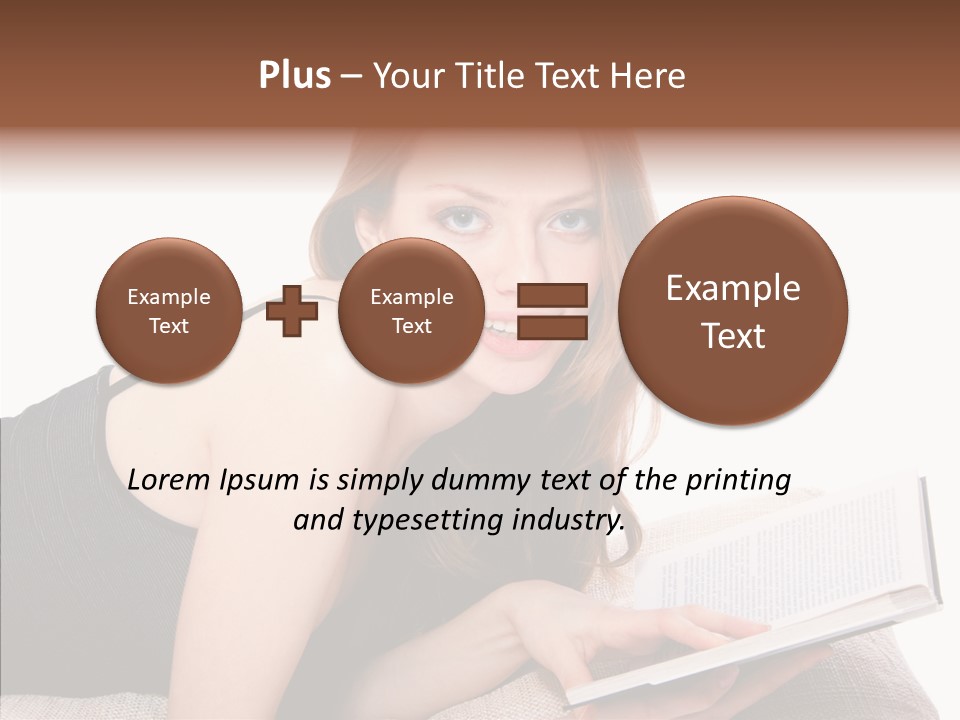 Girl Happy Home PowerPoint Template