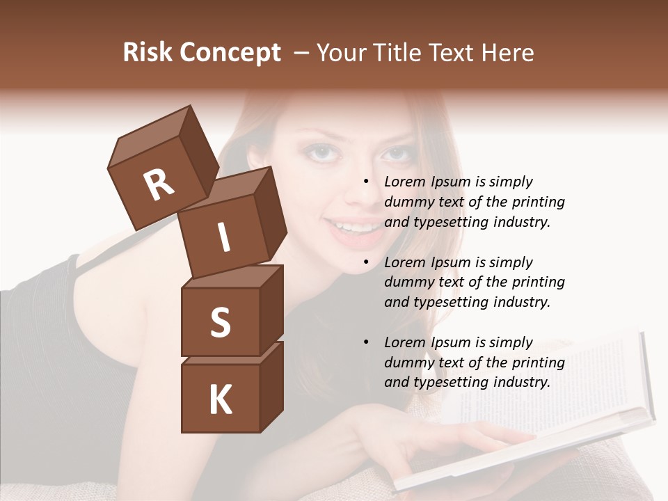 Girl Happy Home PowerPoint Template