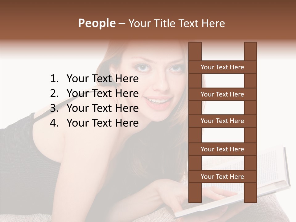 Girl Happy Home PowerPoint Template