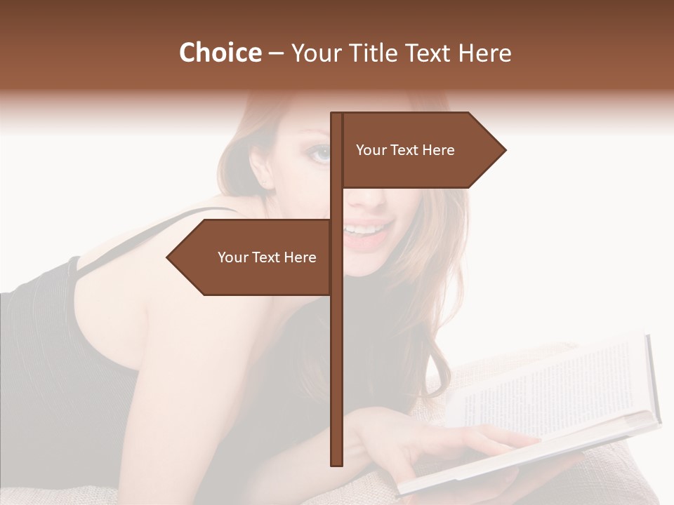 Girl Happy Home PowerPoint Template