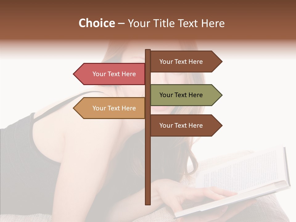 Girl Happy Home PowerPoint Template