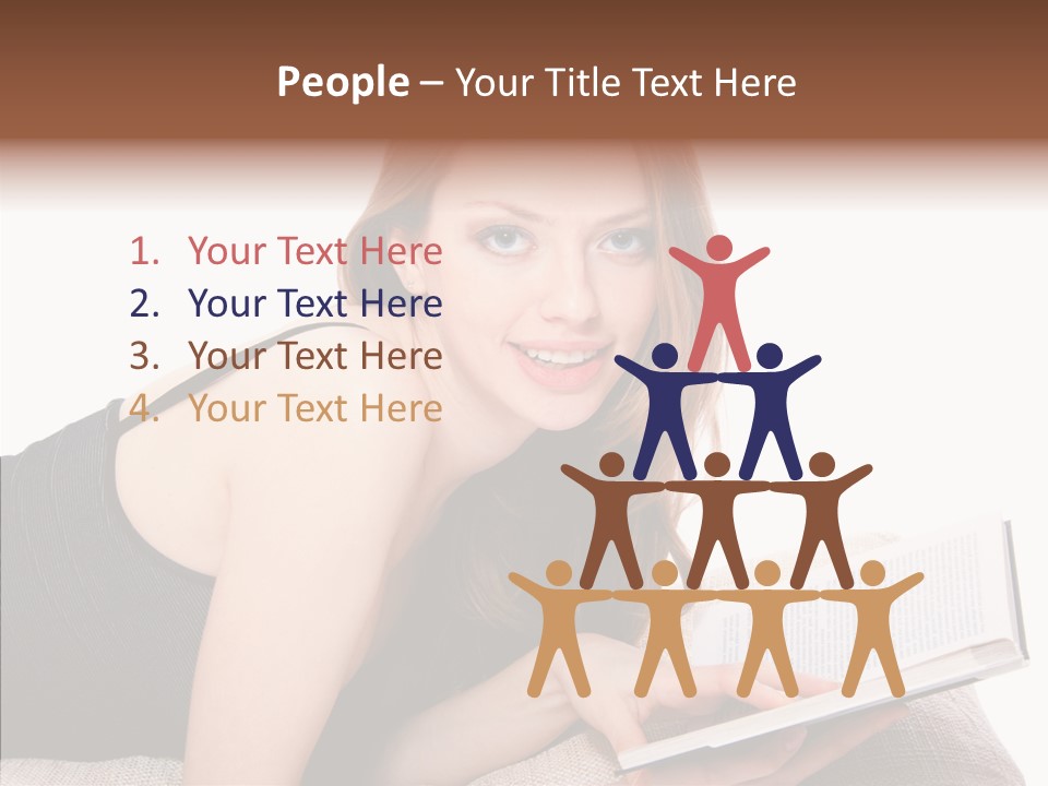 Girl Happy Home PowerPoint Template