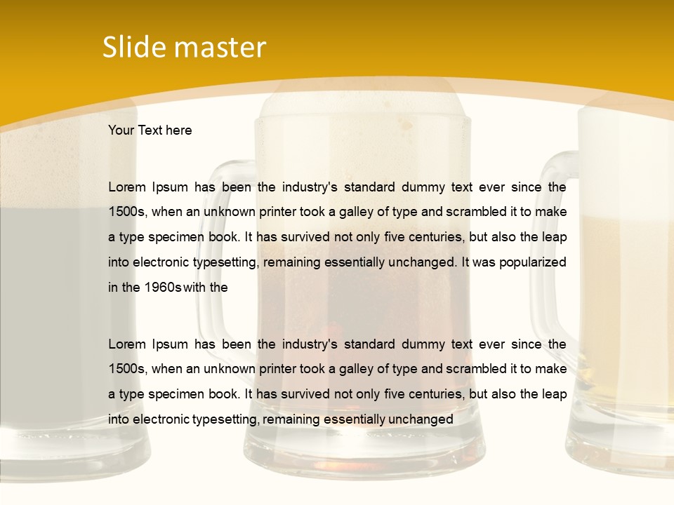 Froth Object Thirsty PowerPoint Template