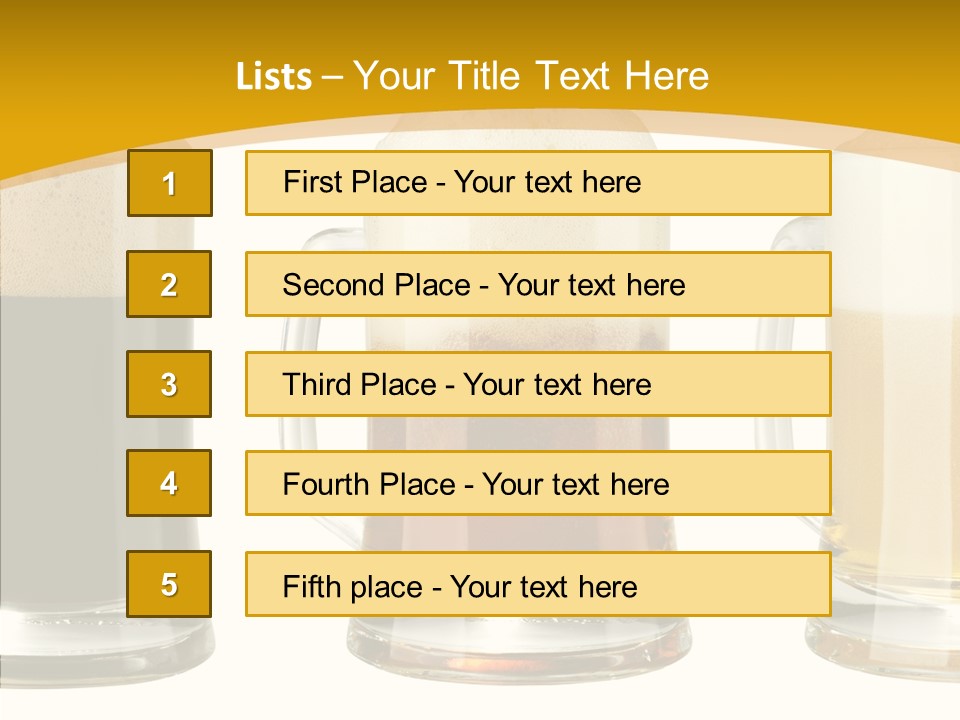 Froth Object Thirsty PowerPoint Template