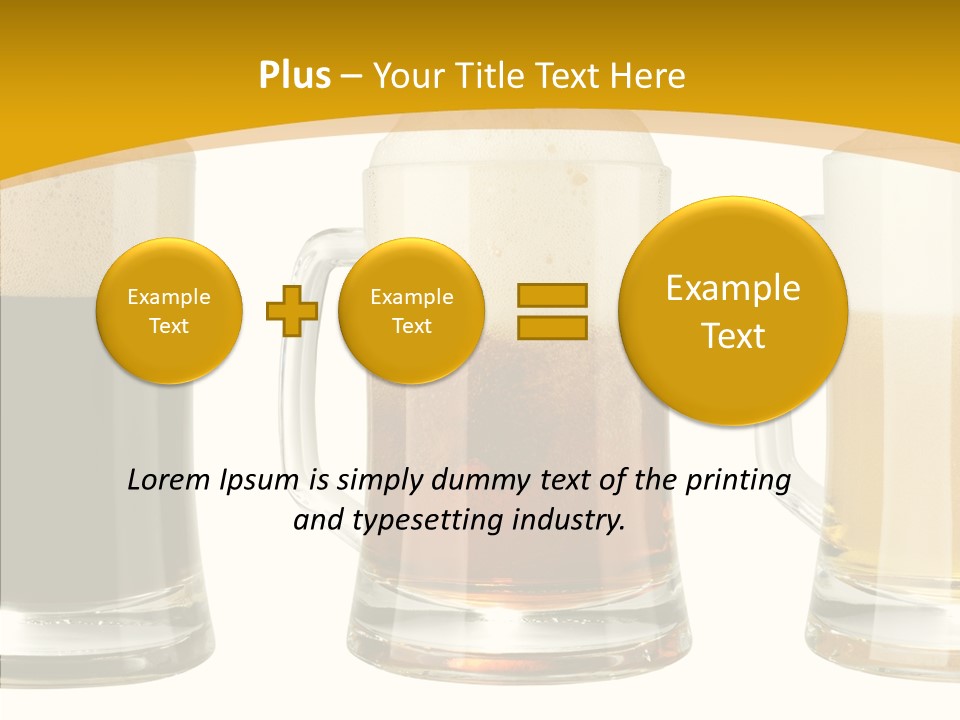 Froth Object Thirsty PowerPoint Template