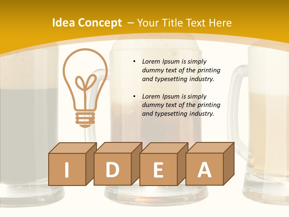 Froth Object Thirsty PowerPoint Template