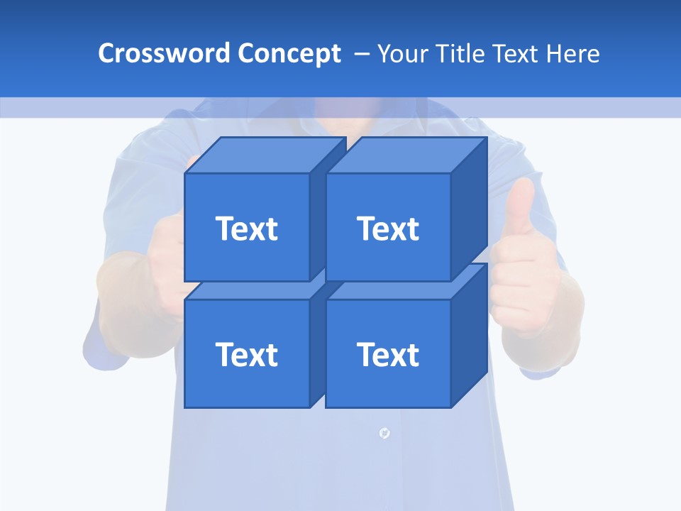 Happy Caucasian Portrait PowerPoint Template