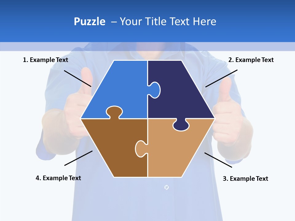 Happy Caucasian Portrait PowerPoint Template