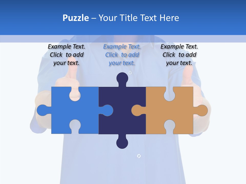 Happy Caucasian Portrait PowerPoint Template