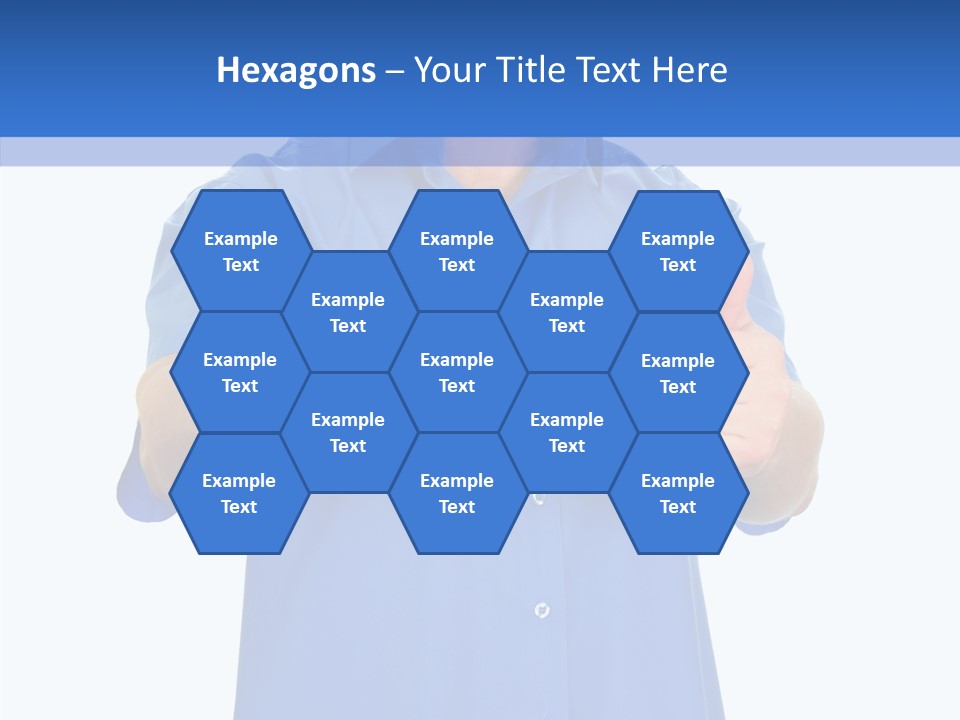 Happy Caucasian Portrait PowerPoint Template