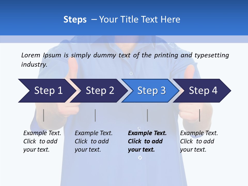 Happy Caucasian Portrait PowerPoint Template