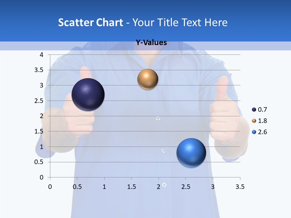 Happy Caucasian Portrait PowerPoint Template