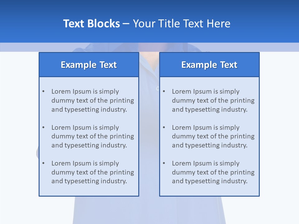 Happy Caucasian Portrait PowerPoint Template