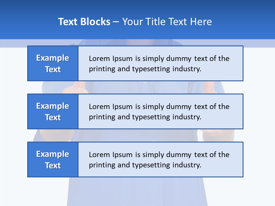 Happy Caucasian Portrait PowerPoint Template