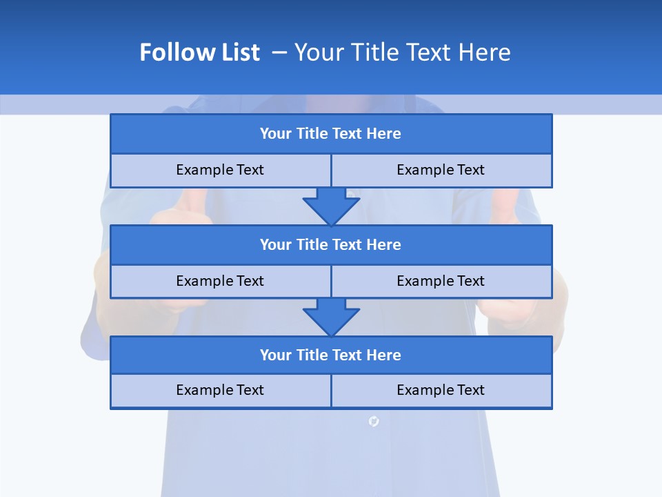 Happy Caucasian Portrait PowerPoint Template